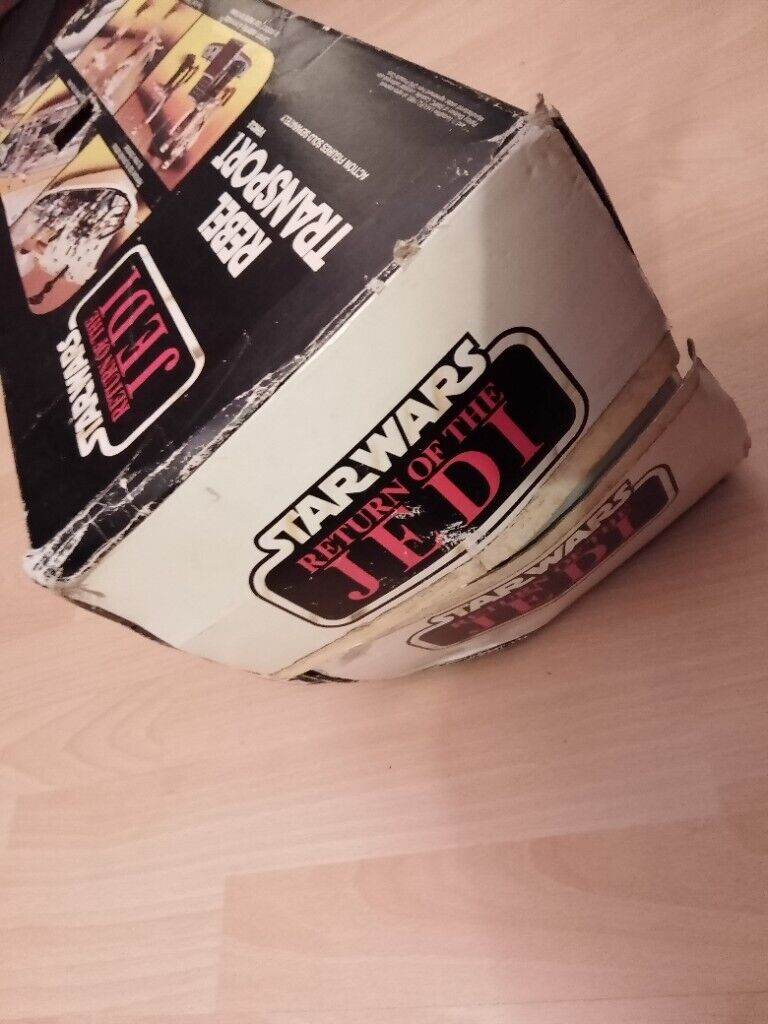 Star wars Bundle Rebel transport, boxed with figures and radar laser cannon all original  