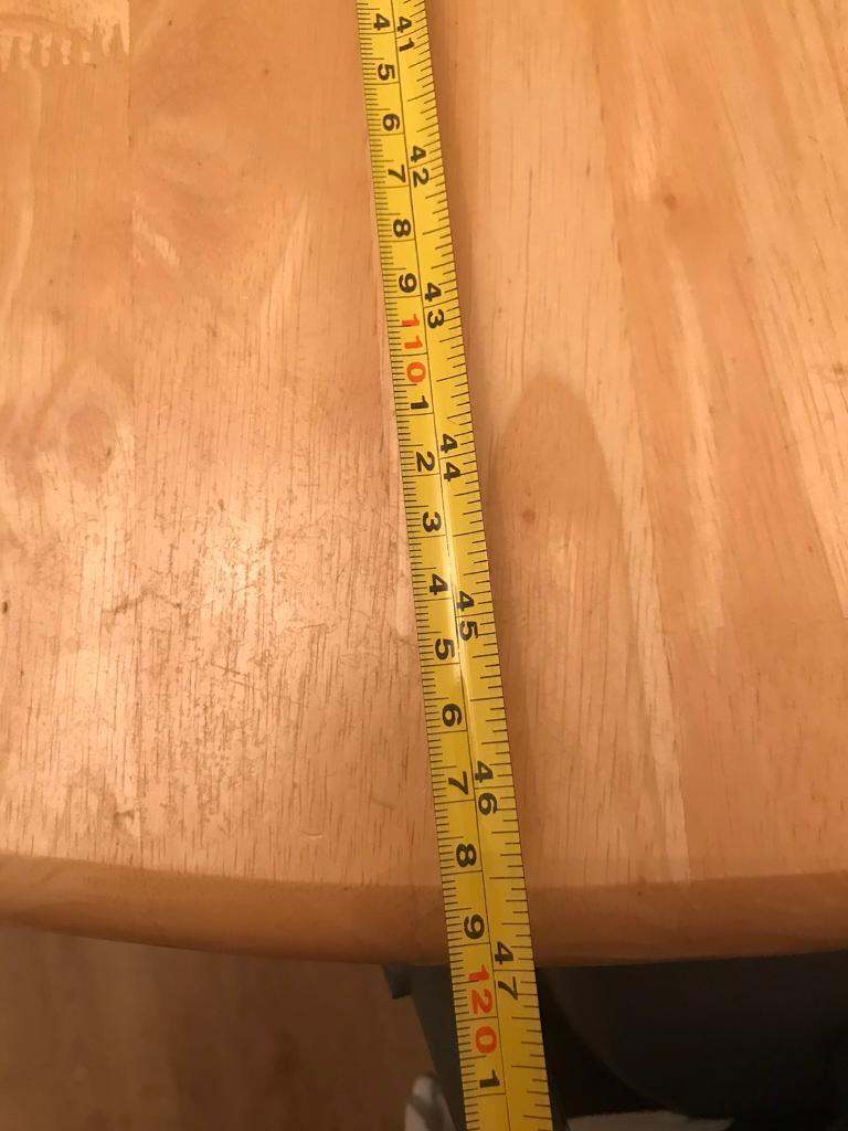 Wooden dining table + 4 chairs