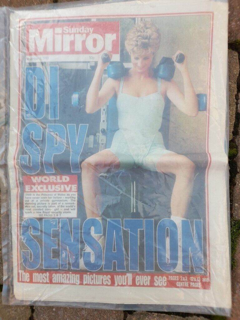 Original Princess Diana Spy Newspaper 1993