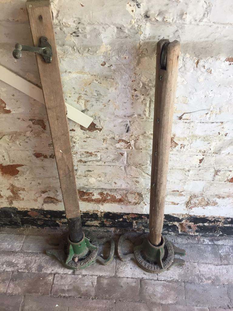 Antique lawn tennis uprights 