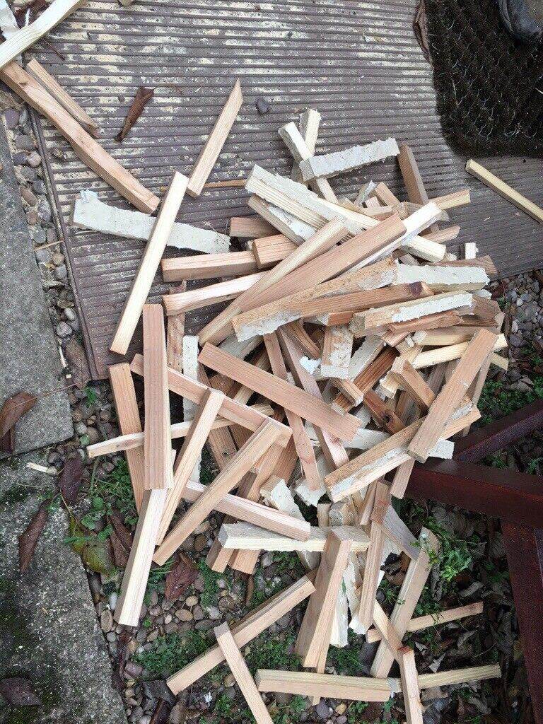 Dry stored Kindling Wood