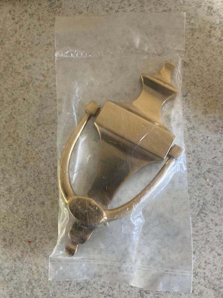 image for Brand New Unopened Solid Brass Door Knocker Complete With Fixings.
