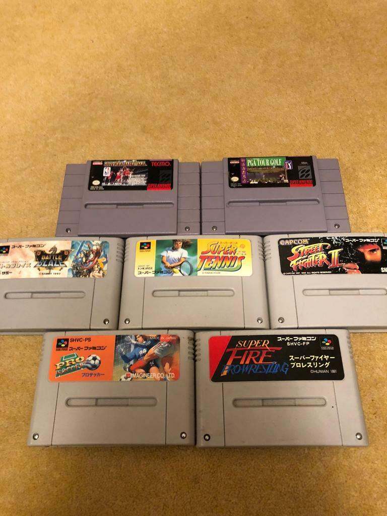 7 SUPER NINTENDO SNES GAMES