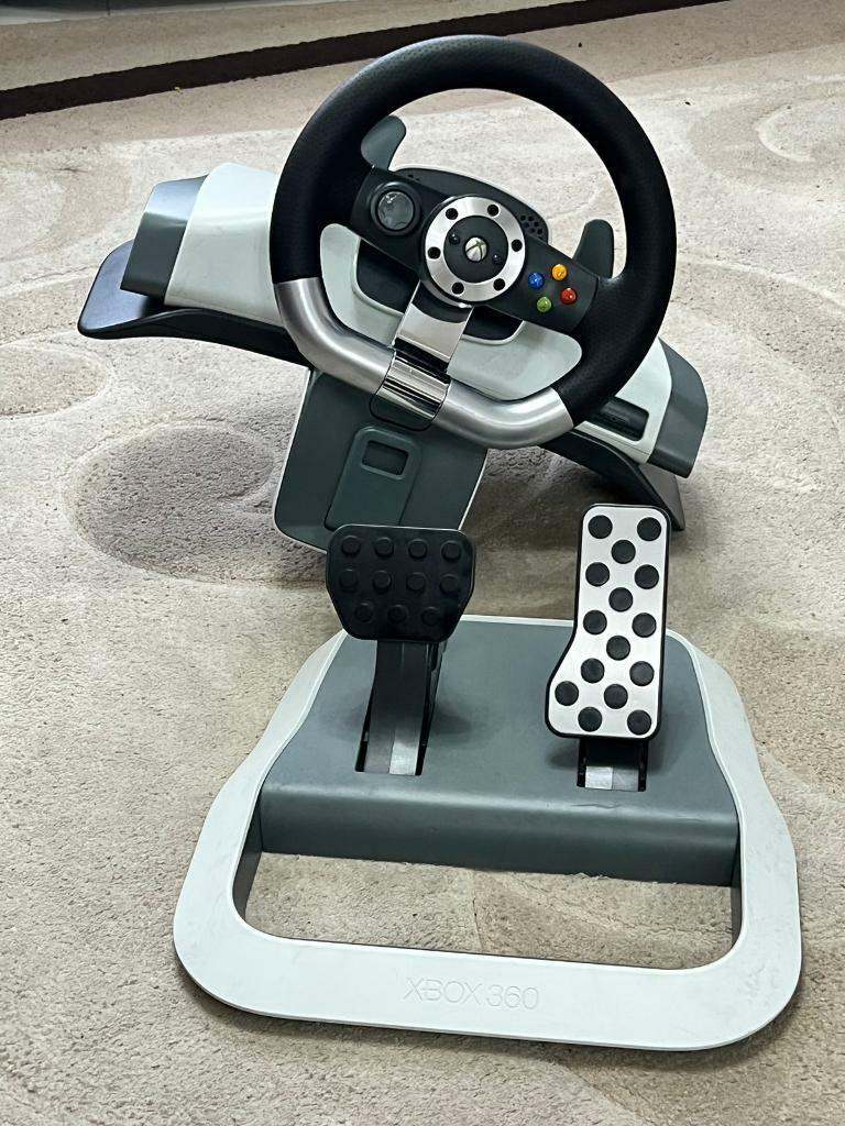 OFFICIAL MICROSOFT XBOX 360 FORCE FEEDBACK STEERING WHEEL