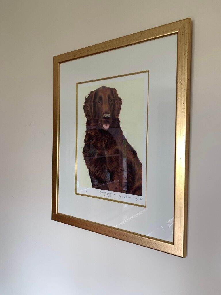 Liver Flat Coated Retriever - Signed Limited Edition 30/200 by Nigel Hemming (REDUCED)
