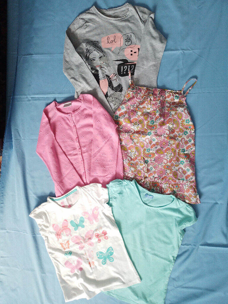 GIRLS CLOTHES - SPRING/SUMMER - AGE  9/10 & 10/11. 10 items, 4 items Unworn.