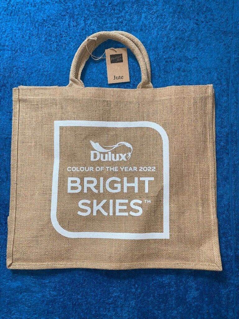 New and Unused Dulux Paint Jute Shopping Bag IP1