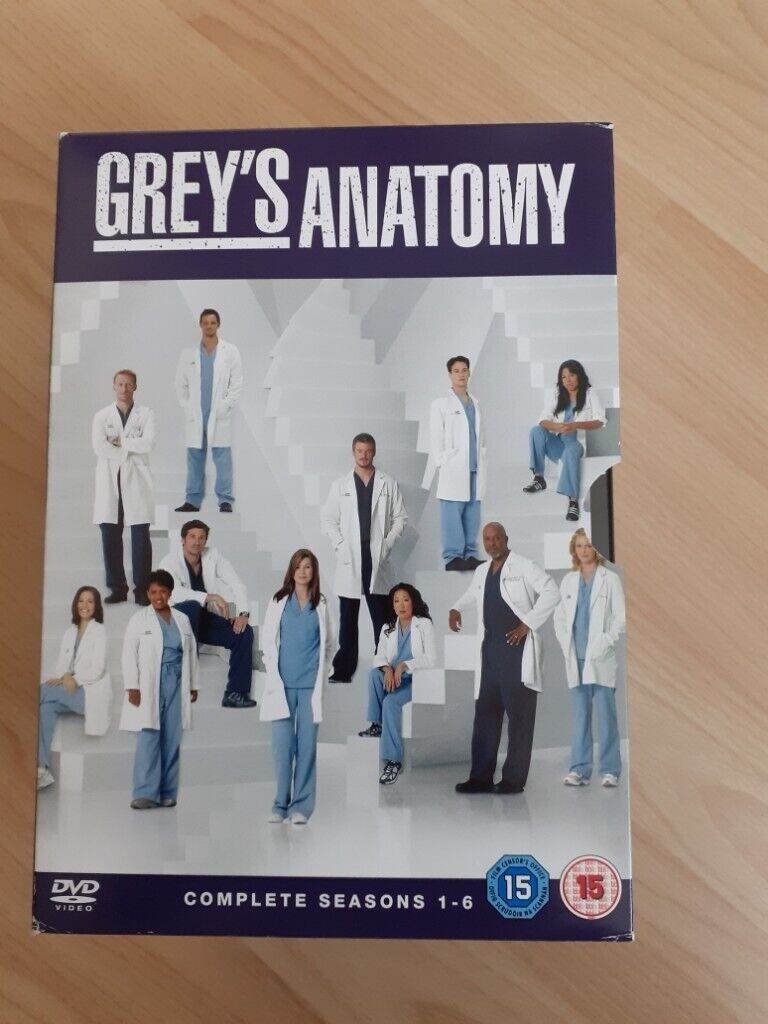 DVDs Greys Anatomy Box Set Seasons 1-6