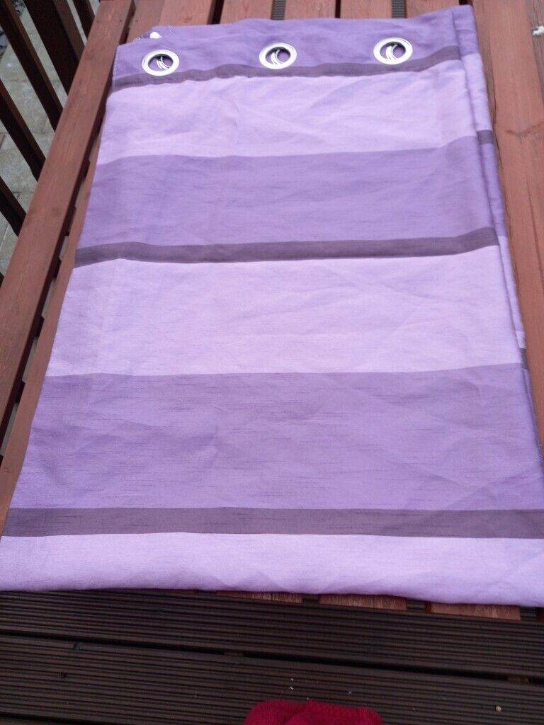 Purple curtains