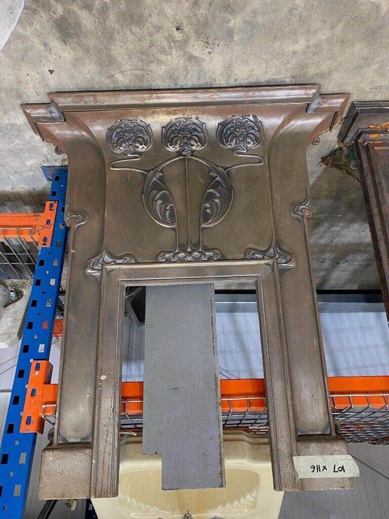 Fireplaces x 3 Vintage Art Deco Noveau