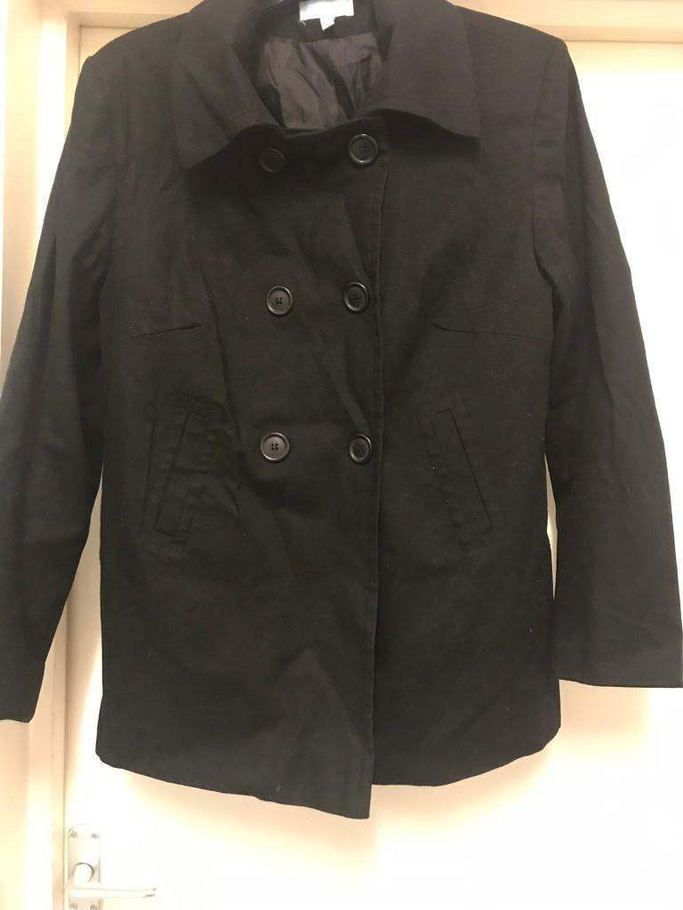 Ladies Black Coat Size 14