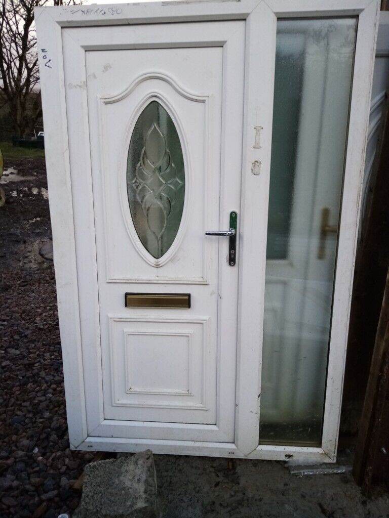 PVC Door with Side Panels for Sale