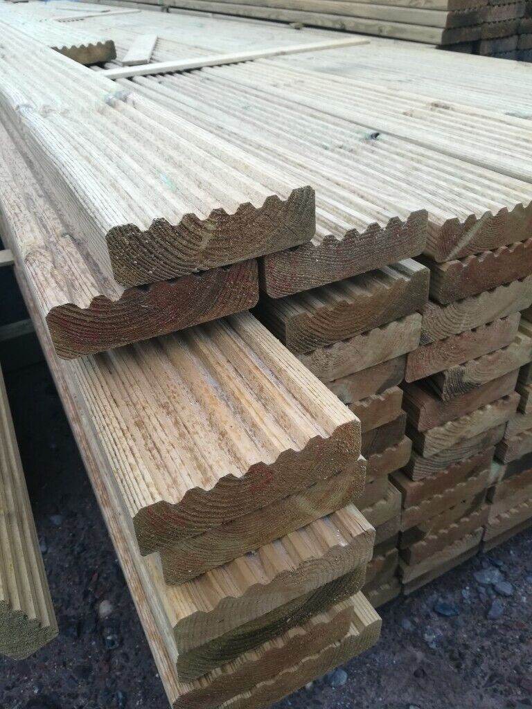 NEW Decking boards 4.8m long x 145mm x 28mm (boards, timber joists 4.2m 3.6m 2.4m 32mm