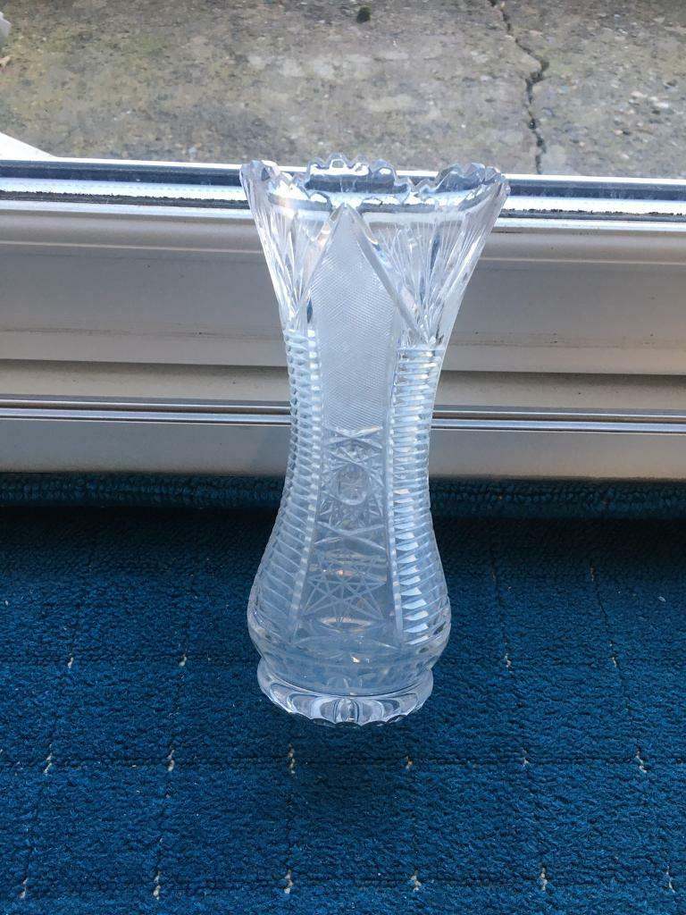 image for Crystal glass vase