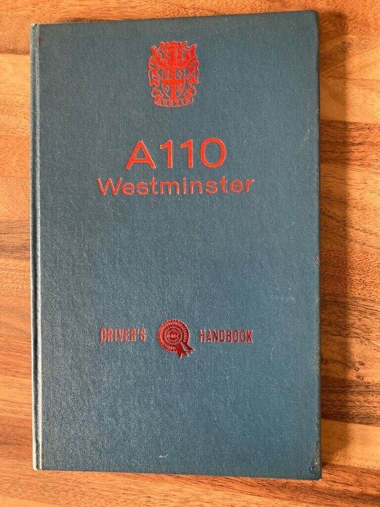 Austin A110 Westminster owners handbook.