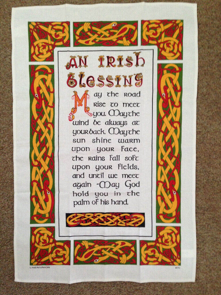 New - Irish Blessing Tea Towel