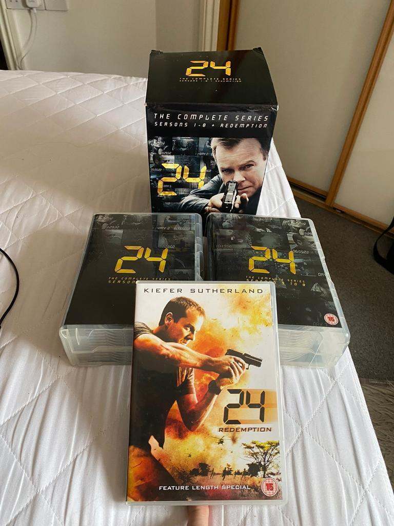24 The Complete Series: Seasons 1-8 + Redemption DVDs Boxset