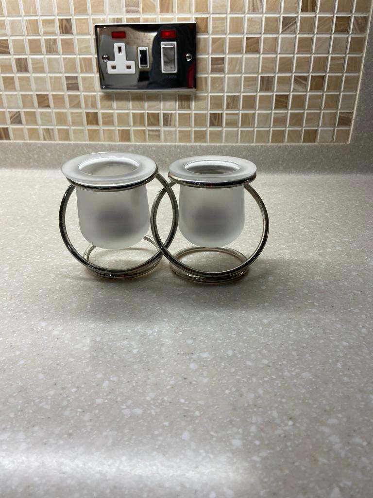 Partylite intertwined candle holders