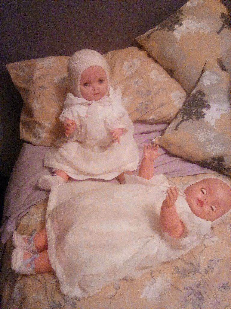 2 Baby dolls and  1 pollyanna doll
