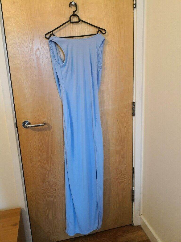 Bridesmaid - formal occasion maxi dress with draped low back- ASOS- UK 8  