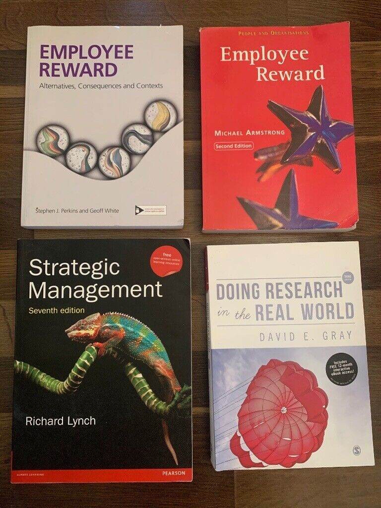4 X CORE TEXT STUDY BOOKS FOR BUSINESS & HR STUDENTS (GOOD CONDITION)