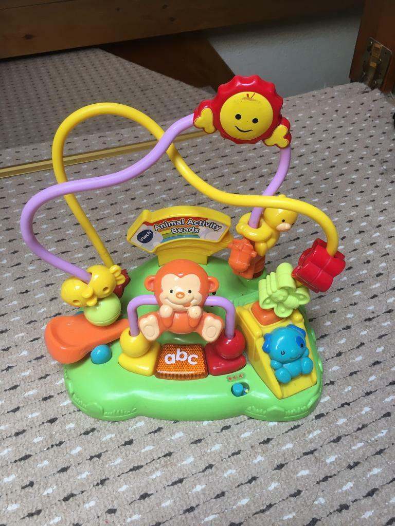 Vtech childrens toy with monkey decoration