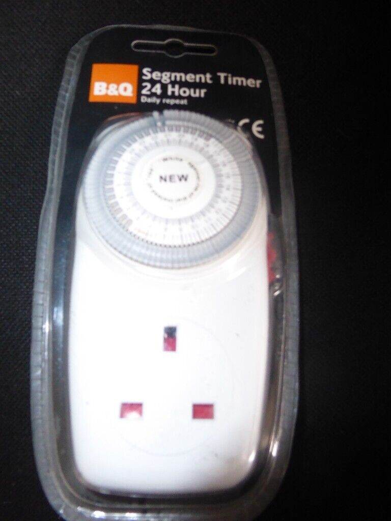SEGMENT TIMER 24 HOUR BY B & Q NEW