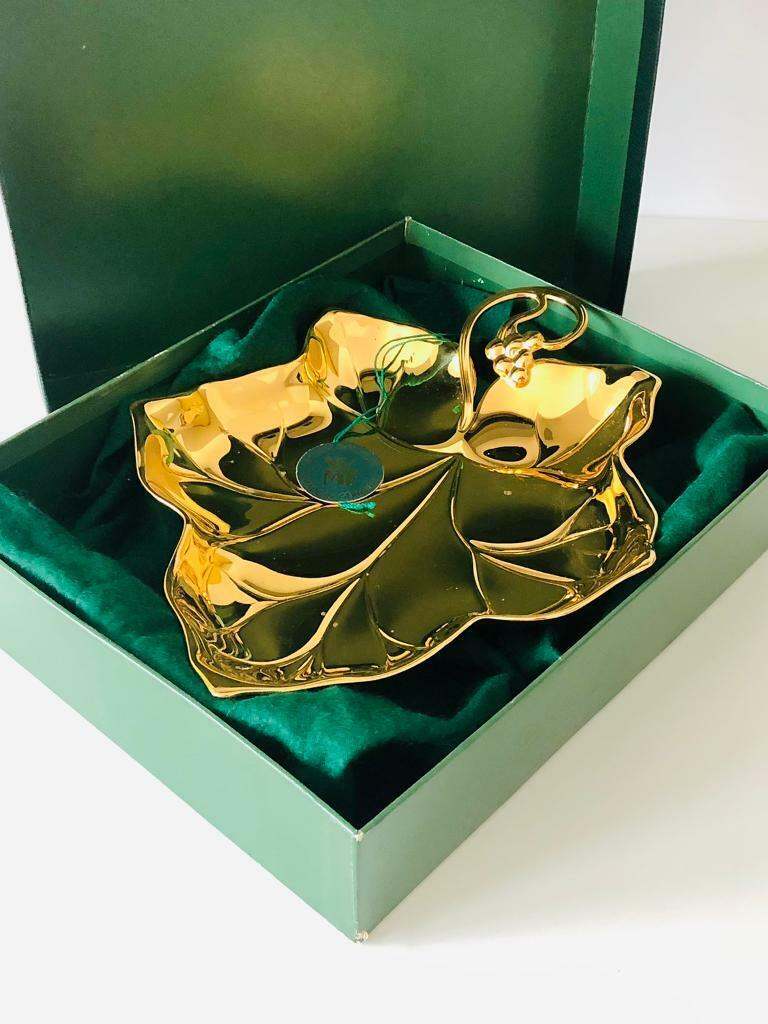 WMF Germany 24 Carat Gold Plated Leaf Tray