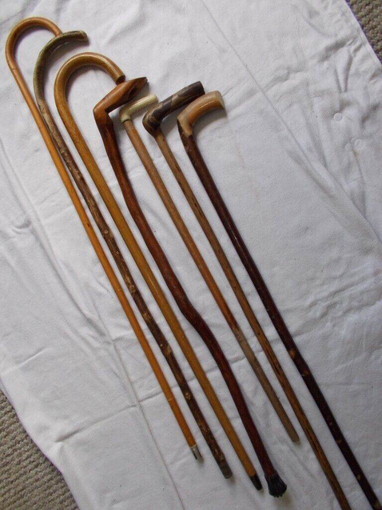 A Large collection of Antique walking stick canes £5 each