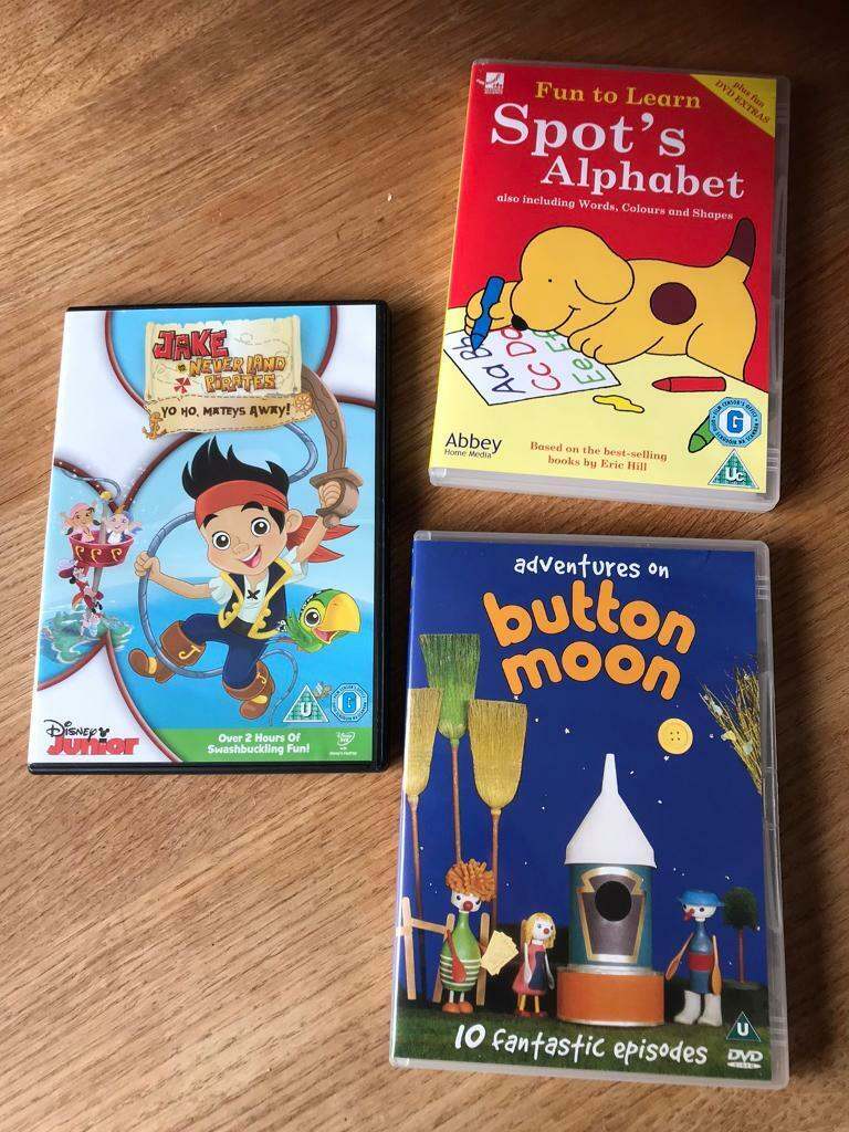 3 children’s dvds