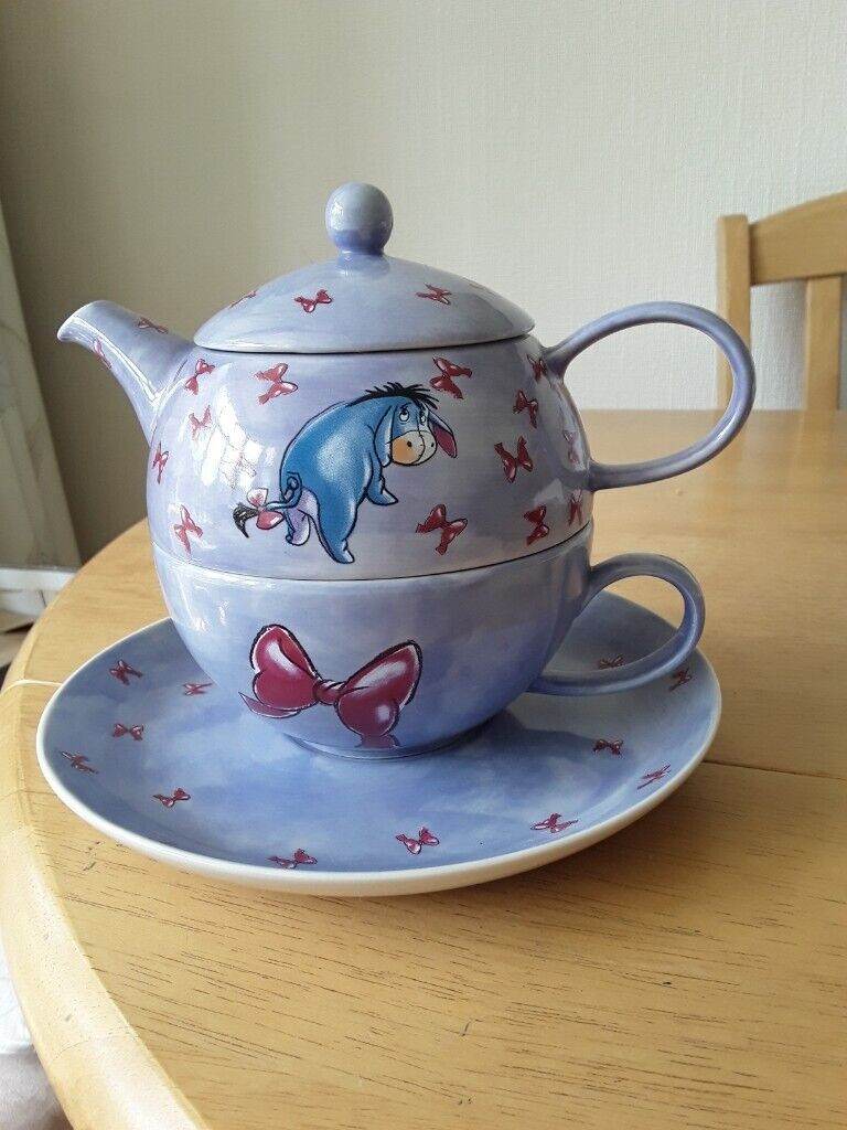 Teapot and Cup and Saucer Disney Eeyore
