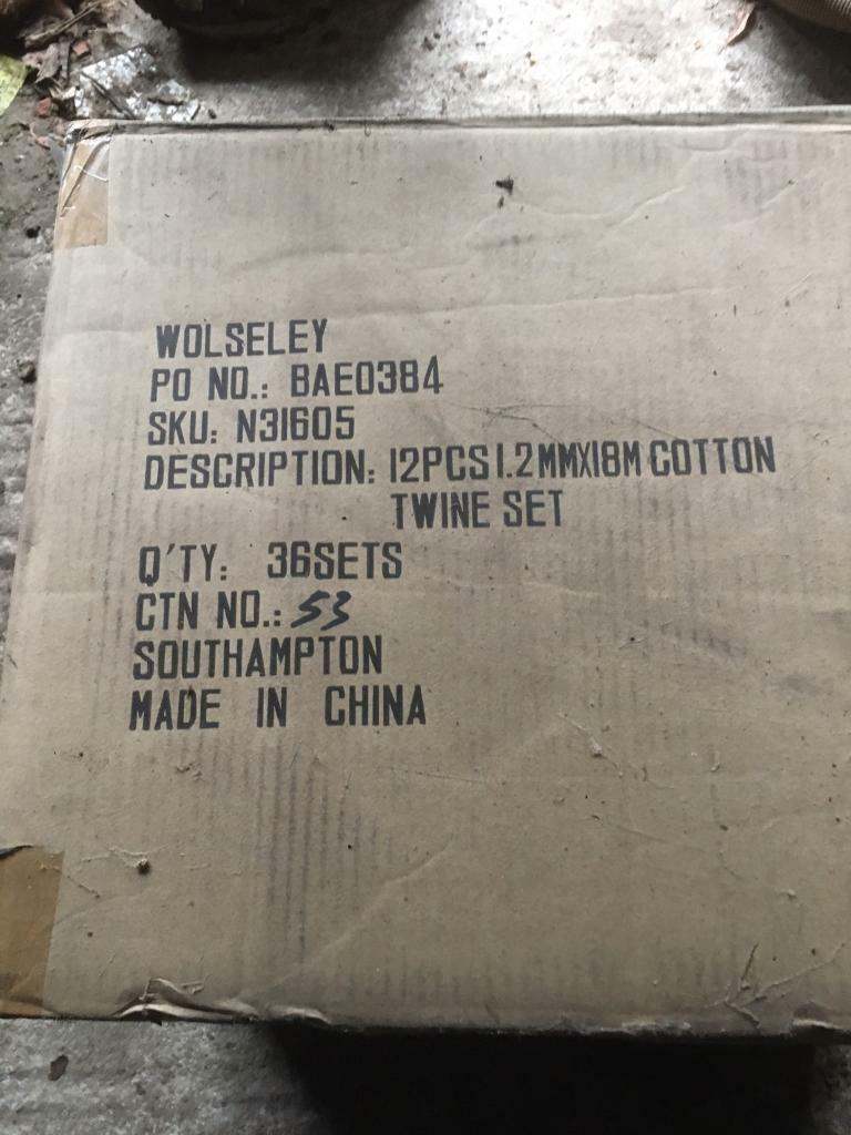 Cotton twine, 1 carton of 36 boxes can sell separately  NEW