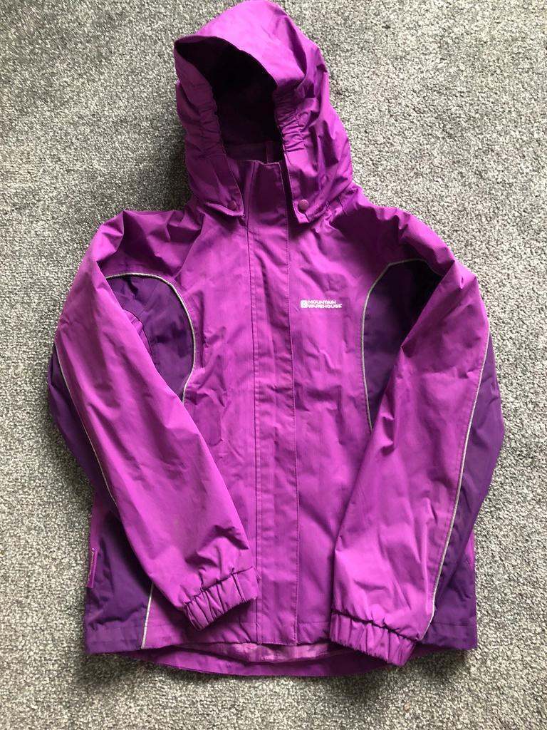 Mountain Warehouse girls waterproof jacket coat age 11- 12 