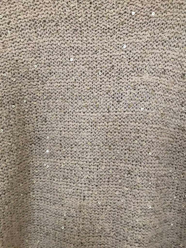 Beautiful sparkly neutral jumper