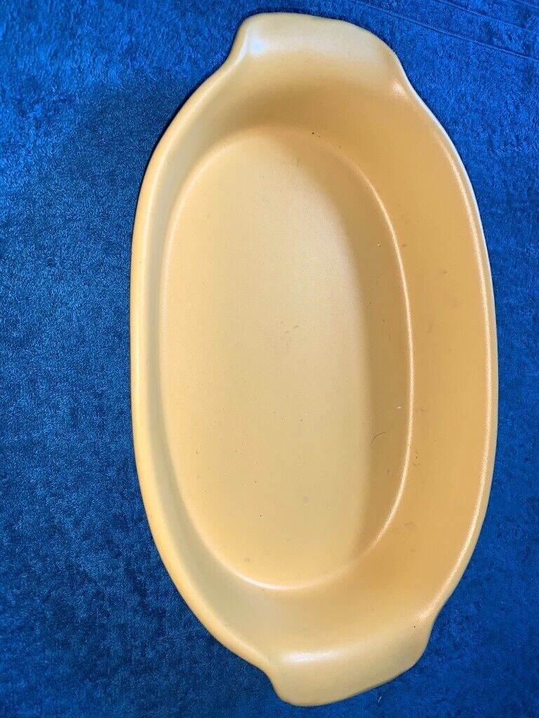 Yellow Ceramic Oval Roasting Dish IP1