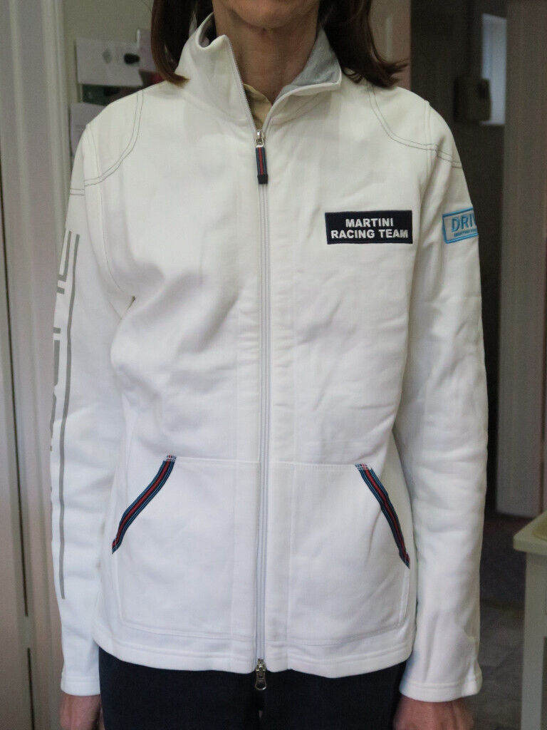 image for New Genuine Porsche Driver's Selection Martini Racing Ladies Zipped Jacket White