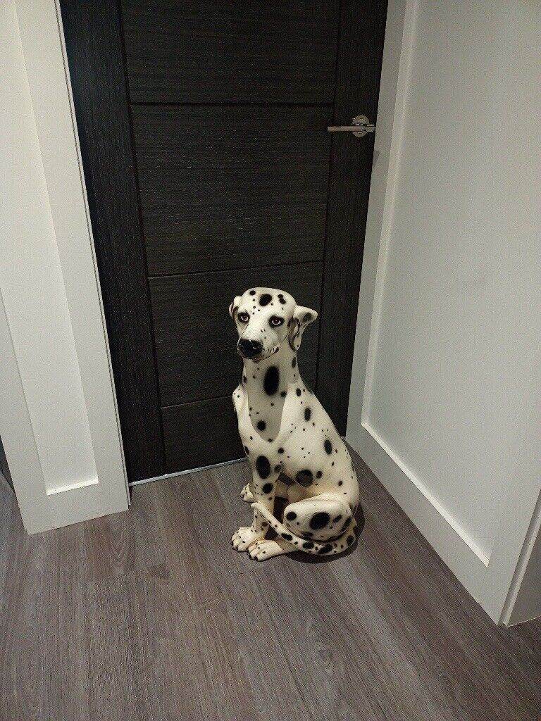Dalmation large pot dog