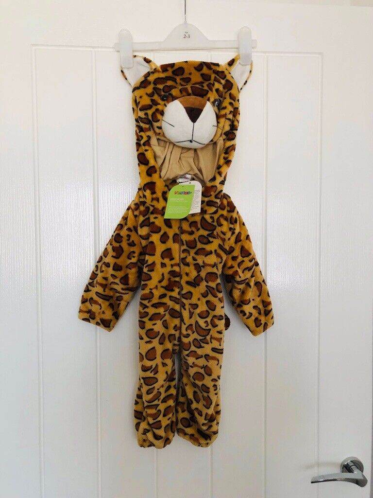 Hooded Leopard Romper 2-6 months New with Tags
