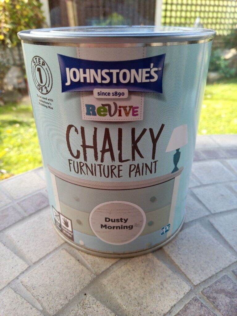A 750ml unopened can of Johnson's grey chalk paint