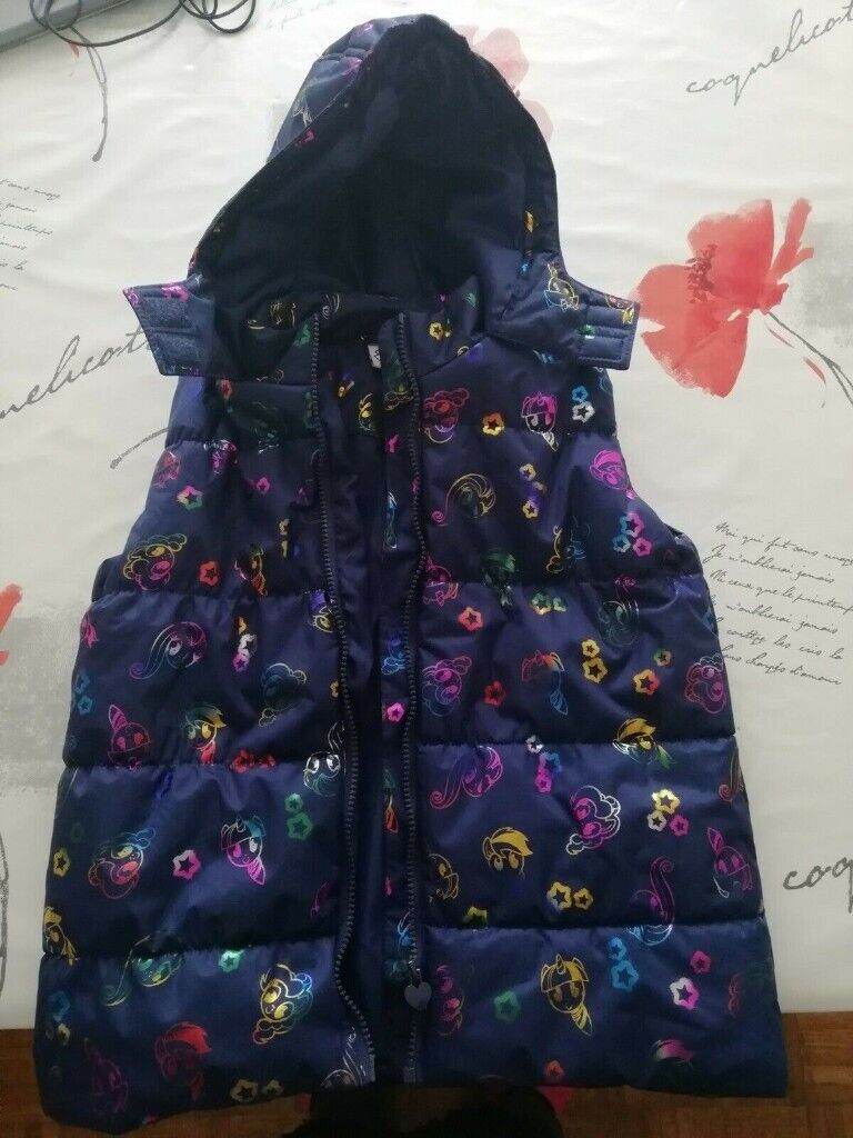 Gillet body warmer, My Little Pony.  7-9yrs