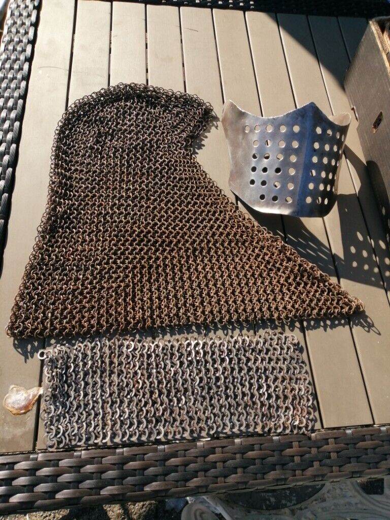 CHAIN MAIL HOOD   ** LARP ** 