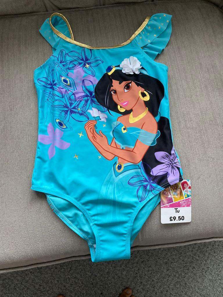BNWT Princess Jasmine Swimming costume age 8