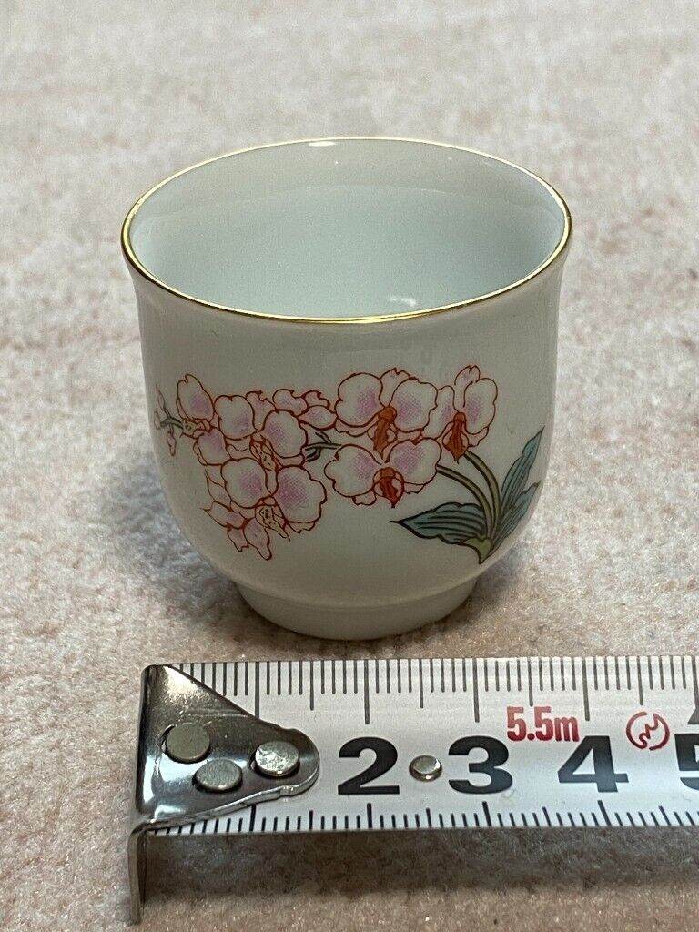 Rare Ochoko, Japanese Sake drinking cup, Porcelain, D4.0 x H4.0 cm, Made in Japan