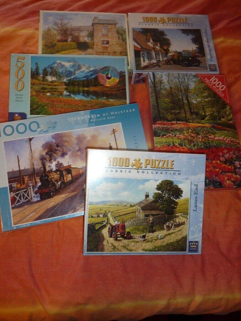 New 500/1000 piece jigsaws