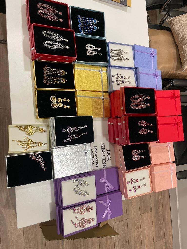 Job lot Swarovski style fashion costume  Jewellery  