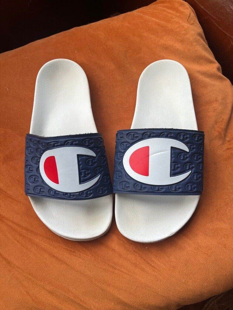 Champion slides unisex 39/40 pool side fit uk 5 -6 youth women’s mens