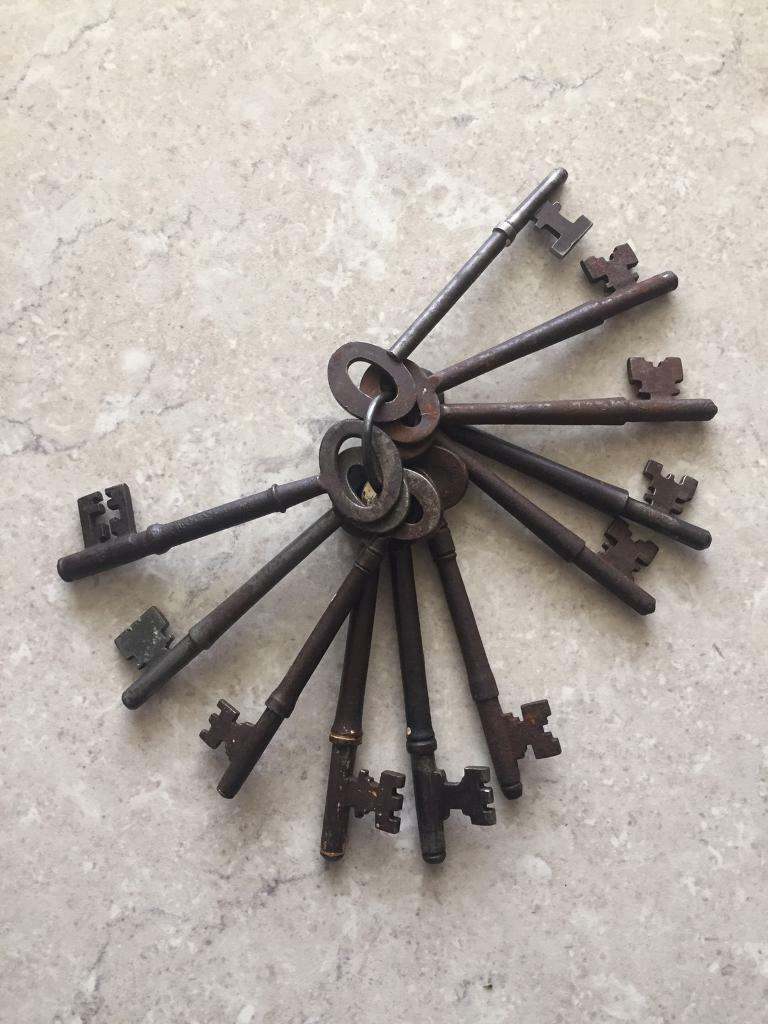 Antique prison keys 