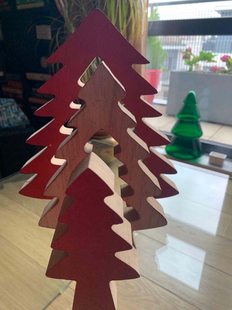 1 WOODEN CHRISTMAS TREE (3 PARTS)   RRP - £9.99