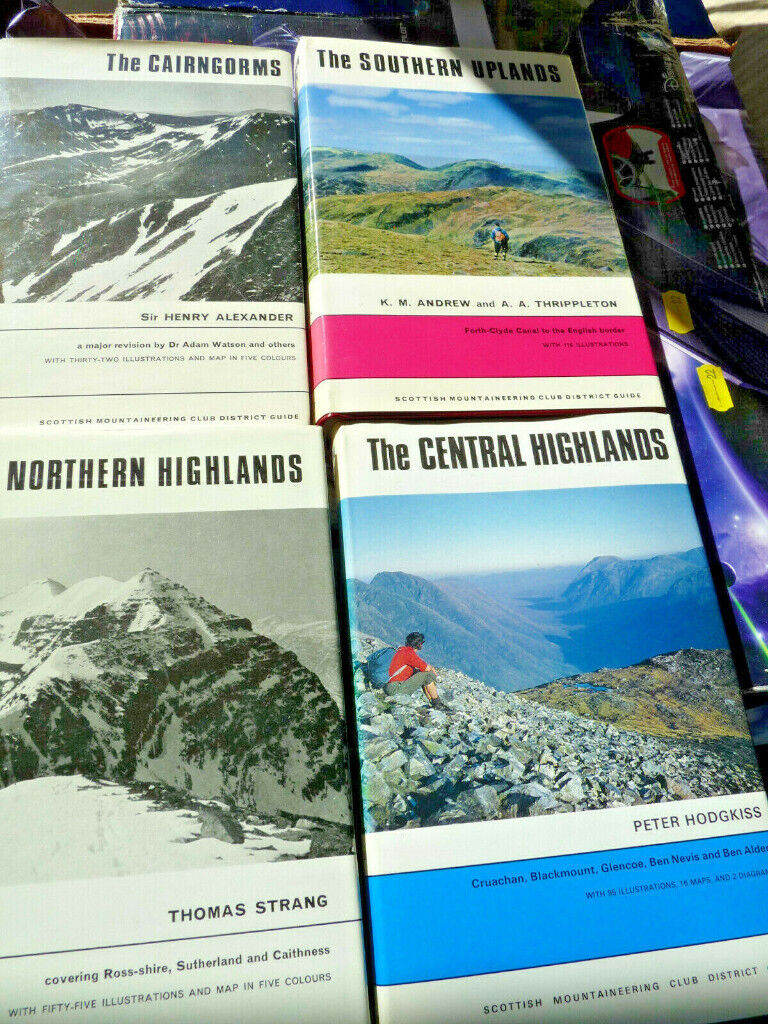 climbing guide Books Mountineering Hardback  set of 4 Highlands Cairngorns SOUTHERN UPLAND
