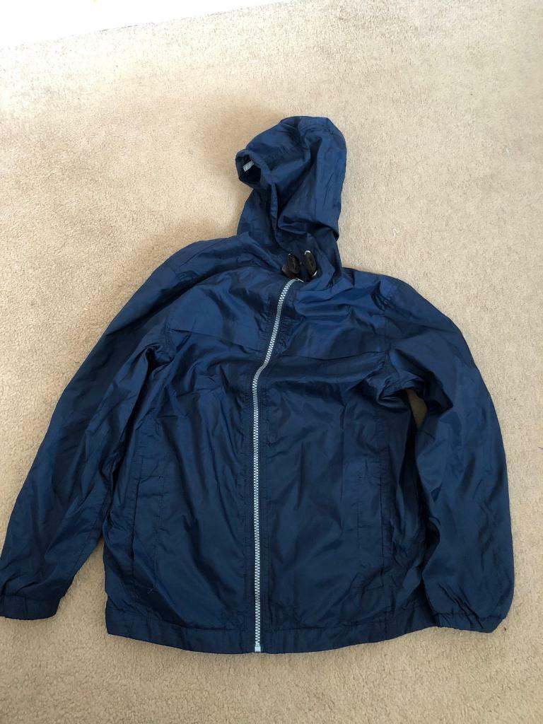 Navy Blue Kagool Raincoat age 9-10 years 